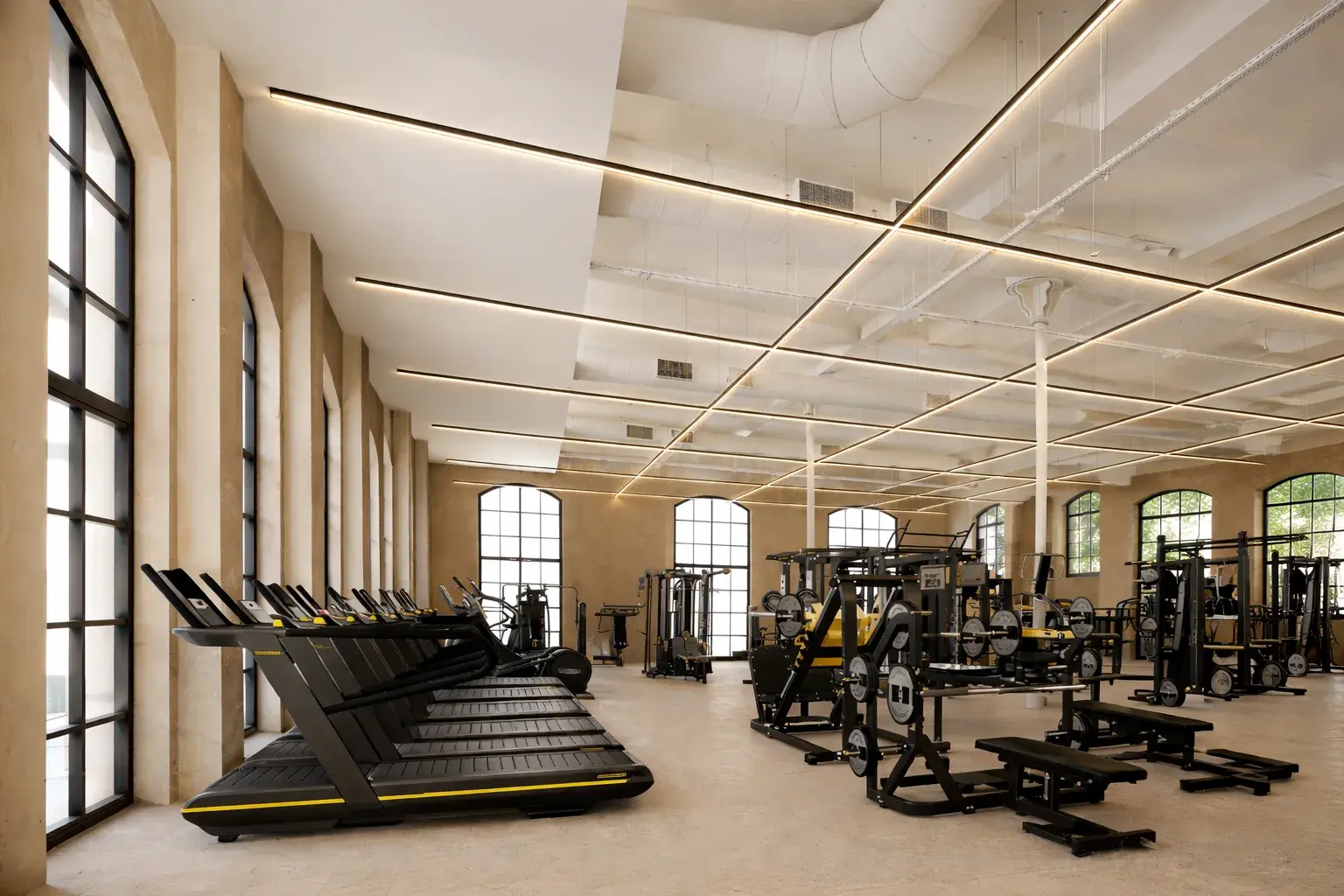 Sala de entrenamiento del gimnasio Bella Hora en Mallorca